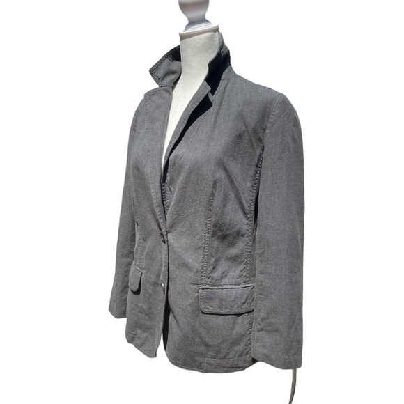 J. Jill Blazer Jacket XS Grey Lightweight - Picture 3 of 13